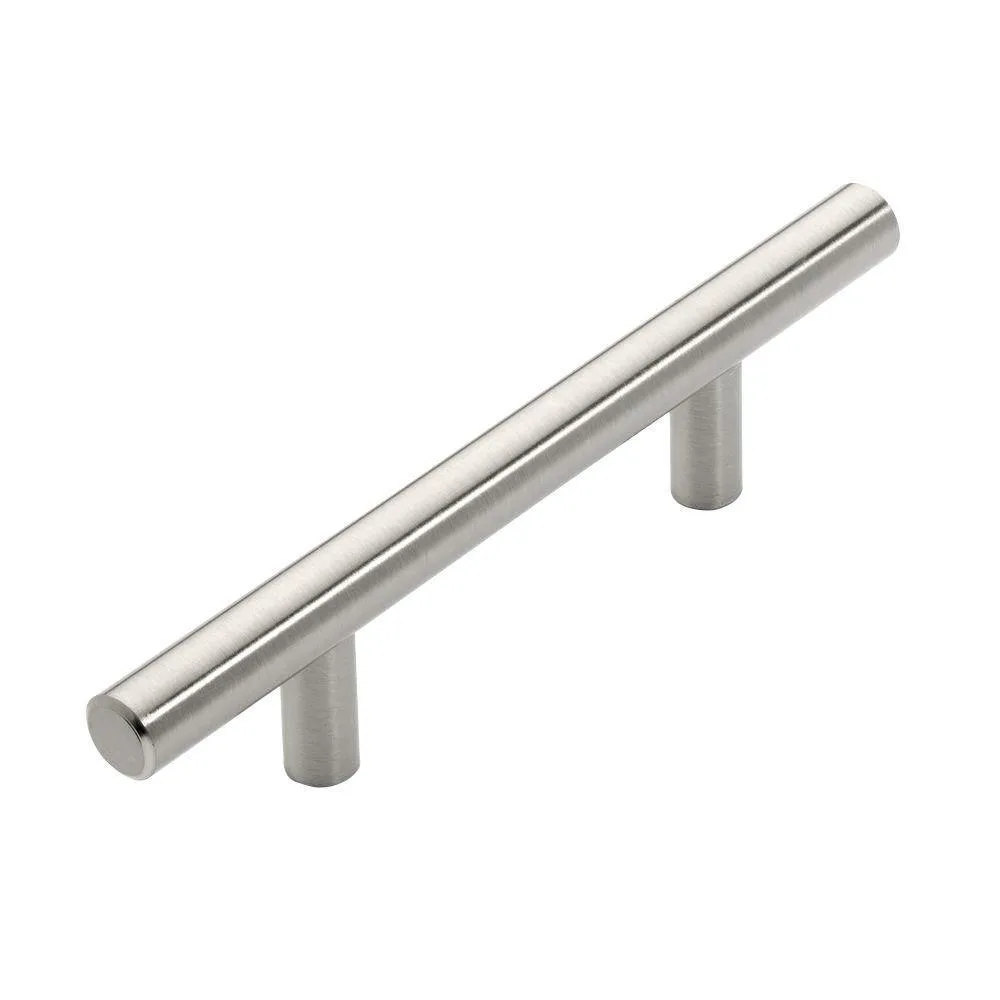 Dynasty Hardware European Style 3 in. (76 mm) Center-to-Center Satin Nickel Bar Cabinet Pull (15-Pack), photo 4 of 4