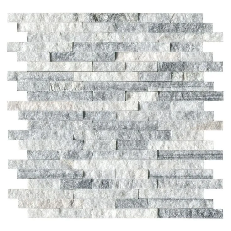 MSI Alaska Gray Split Face 12 in. x 12 in. x 10 mm Textured Marble Mesh-Mounted Mosaic Tile (10 sq. ft. / case), photo 5 of 7