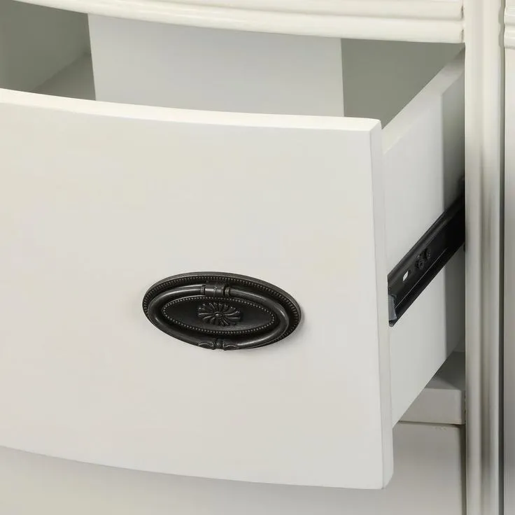 Wellington 44 in. W x 22 in. D Bath Vanity in Ivory with Granite Vanity Top in Black with White Sink, photo 6 of 10