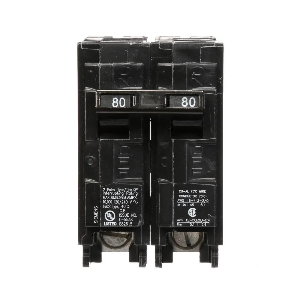 Siemens 30 Amp Double-Pole Type QP Circuit Breaker, photo 10 of 21