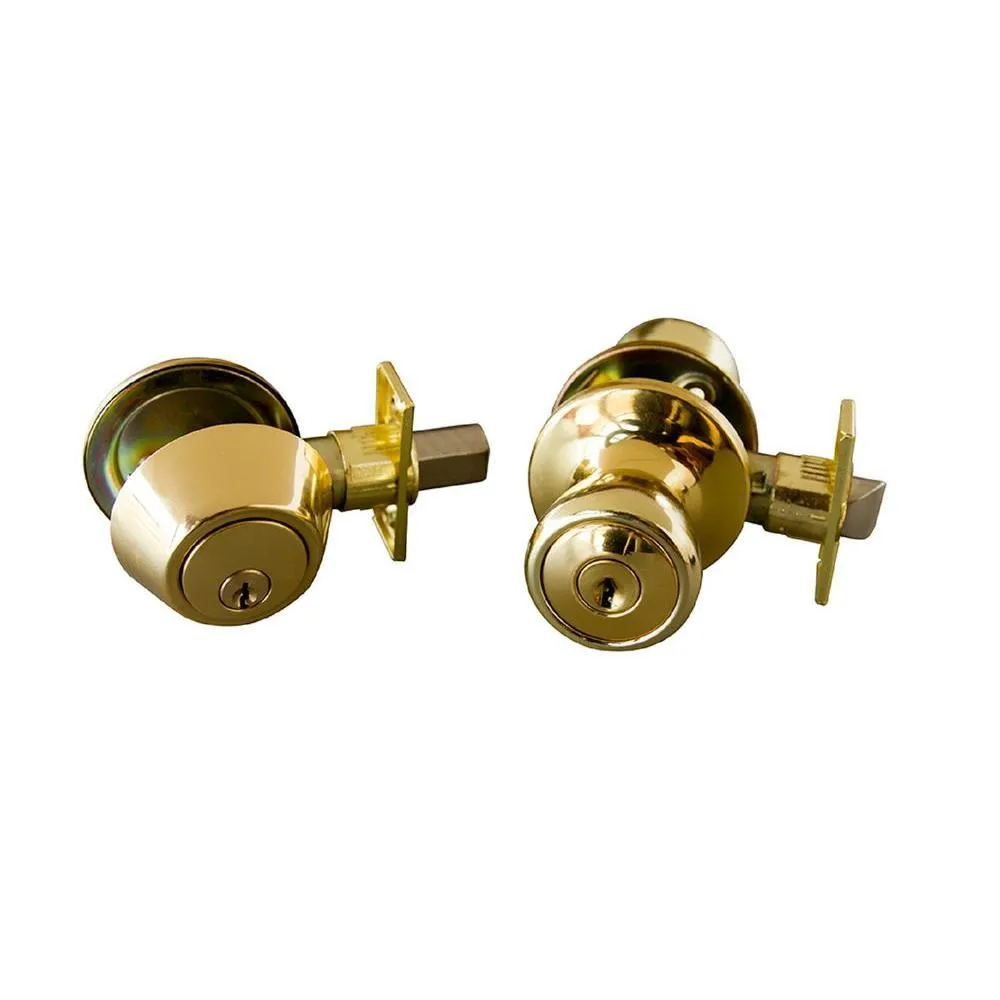 Terrace Oil Rubbed Bronze Entry Door Knob and Single Cylinder Deadbolt with Universal 6-Way Latch, photo 4 of 4
