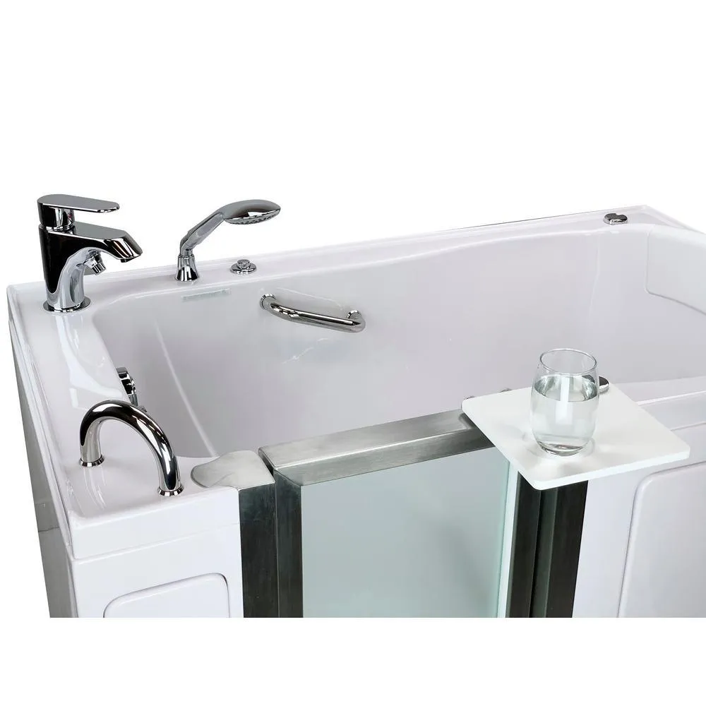 Ella Royal 52 in. Acrylic Walk-In Whirlpool Bathtub in White with Left Door, 2-Piece Fast Fill Faucet and 2 in. Dual Drain, photo 11 of 11
