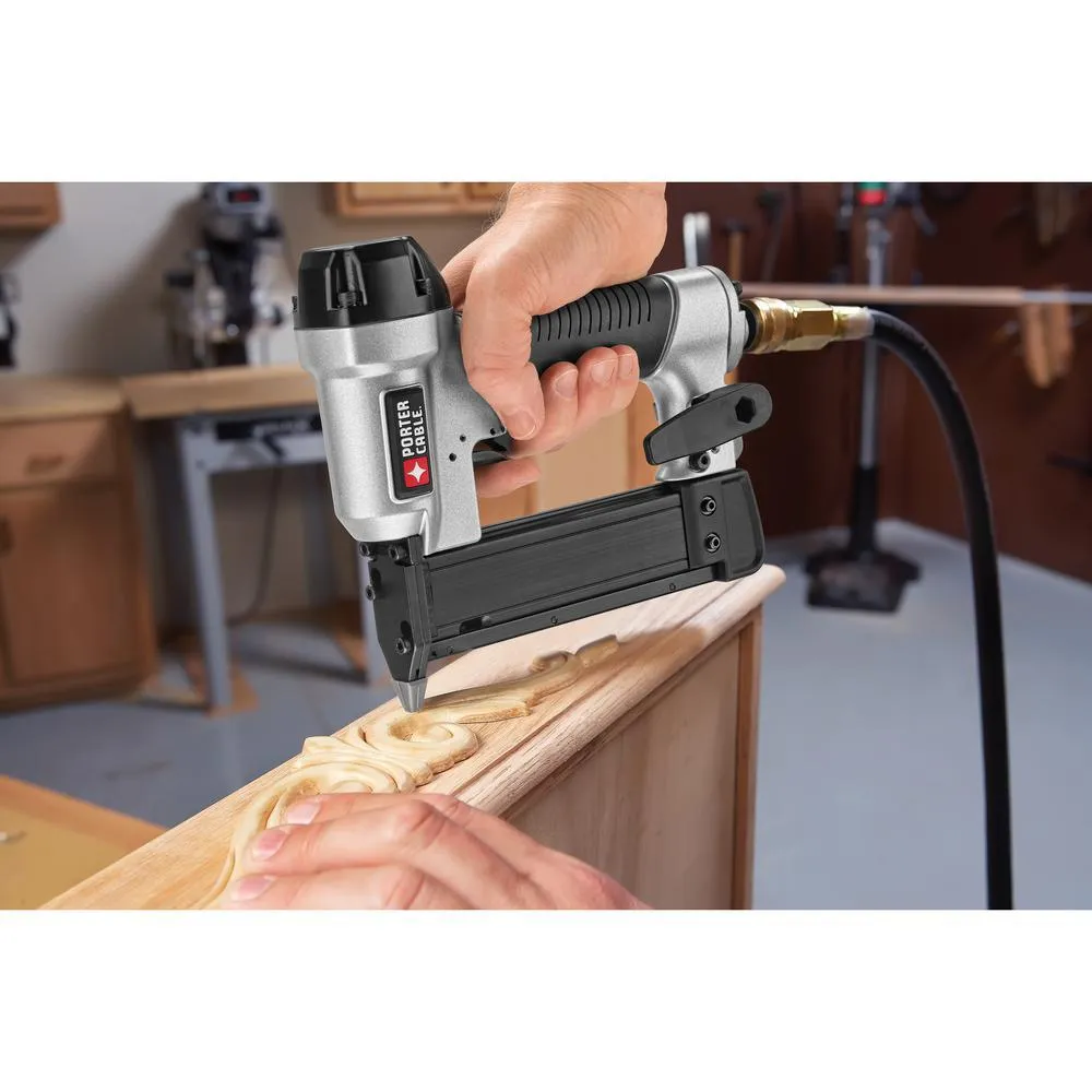 PORTER-CABLE 18-Gauge Pneumatic Brad Nailer Kit with Bonus 23-Gauge 1-3/8 in. Pin Nailer, photo 6 of 15
