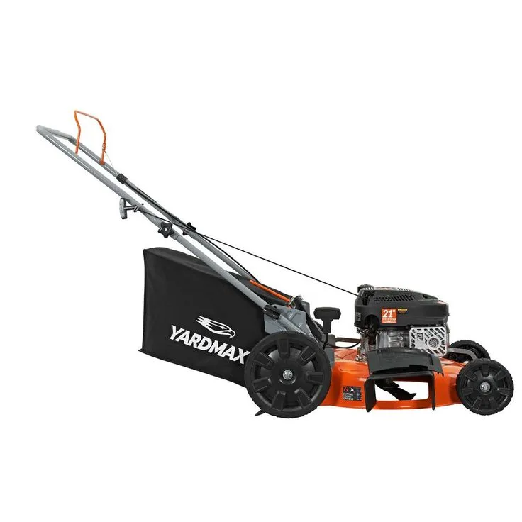 YARDMAX 21 in. 170cc OHV Walk Behind Gas Push Mower 3-in-1 Mulch, Side Discharge, and Rear Bag, photo 7 of 8