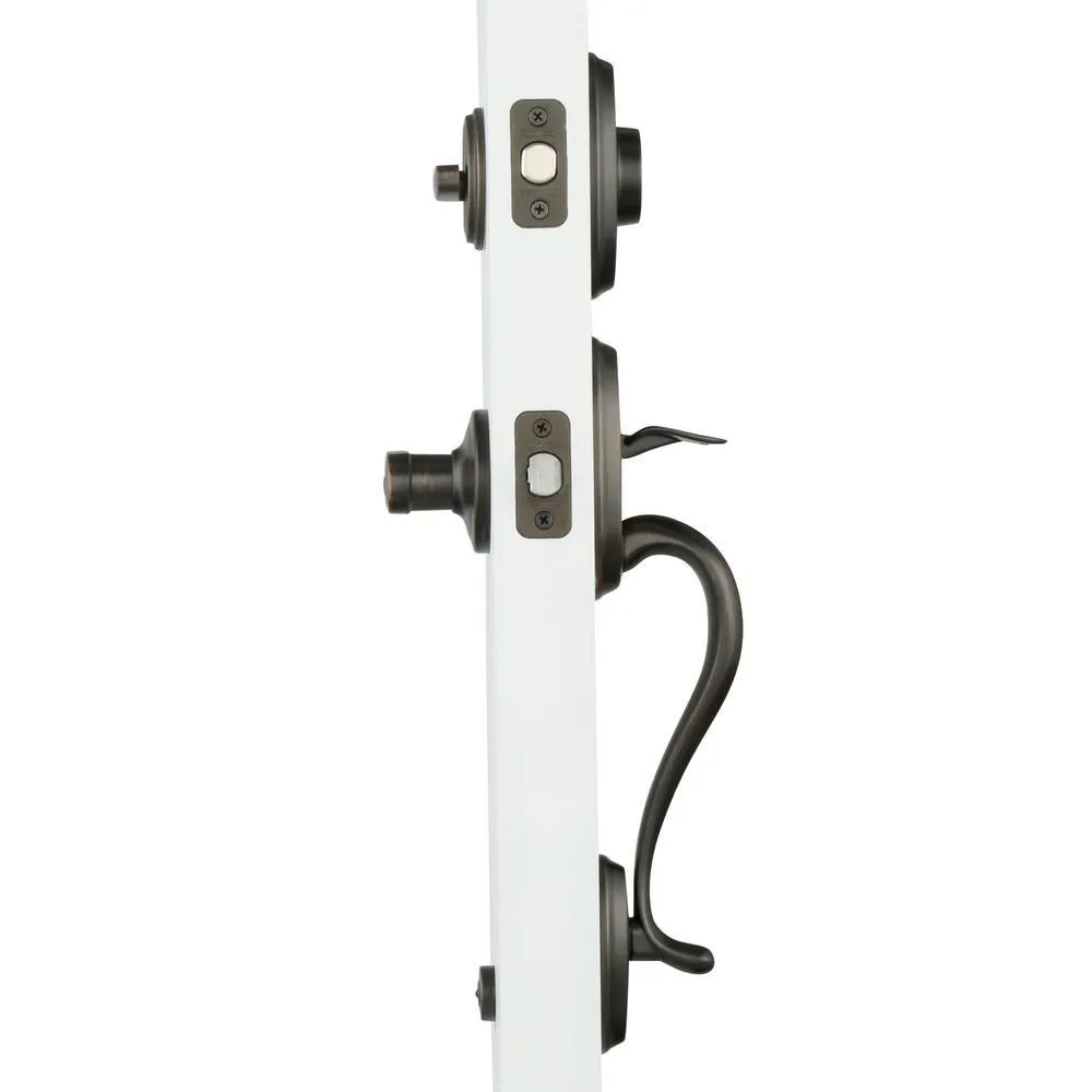 Shelburne Venetian Bronze Single Cylinder Door Handleset with Lido Door Lever Featuring SmartKey Security, photo 5 of 5