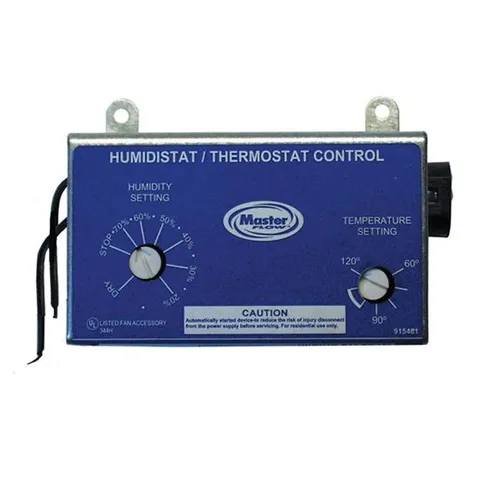 Master Flow Humidistat/Thermostat Control Kit, UL Approved
