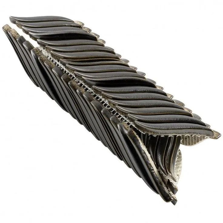 Bond Tile Divine Alula Gunmetal 10 in. x 12 in. Glazed Ceramic Mosaic Tile (0.85 Sq. Ft.), photo 6 of 6