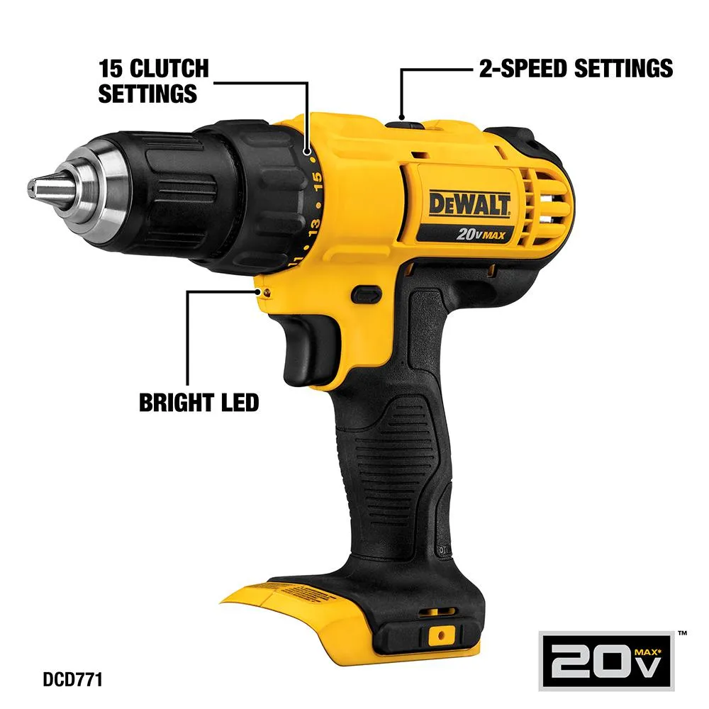20-Volt MAX Lithium-Ion Cordless Combo Kit (6-Tool) with 2 Ahr Battery, 4 Ahr Battery, Charger and Bag, photo 4 of 14