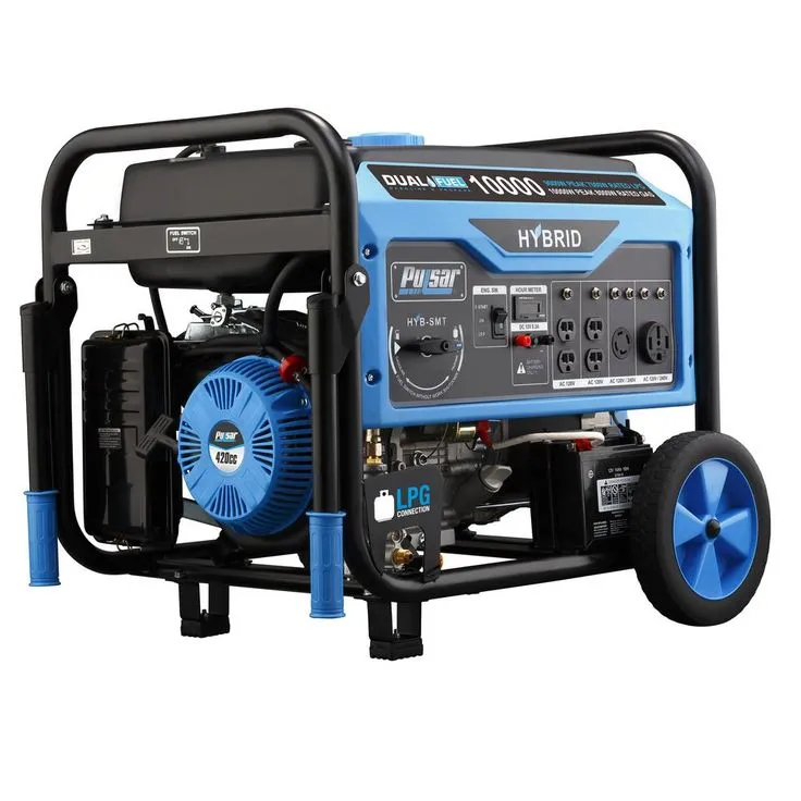 Pulsar 12,000-Watt/9,500-Watt Dual Fuel Gasoline/Propane Powered Electric/Recoil Start Portable Generator 457cc CARB Compliant, photo 5 of 11