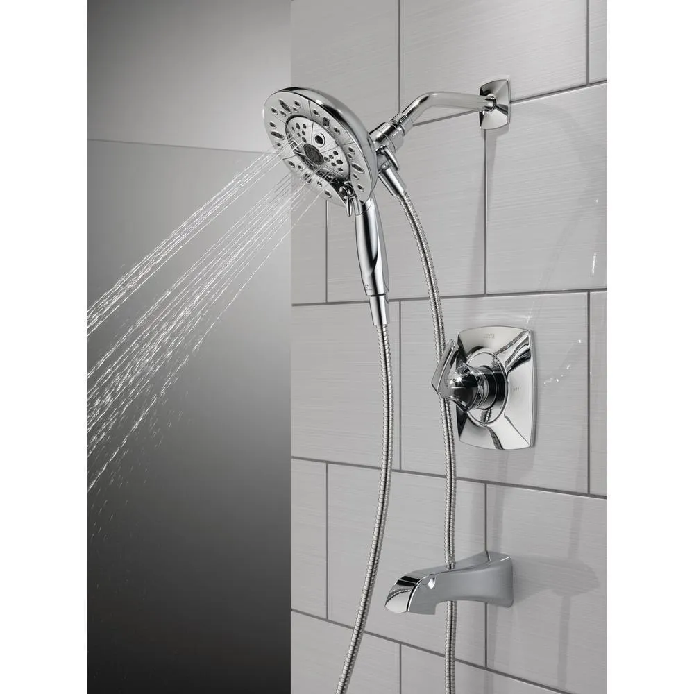 Vesna In2ition 2-in-1 Single-Handle 5-Spray Tub and Shower Faucet in Chrome (Valve Included), photo 8 of 16