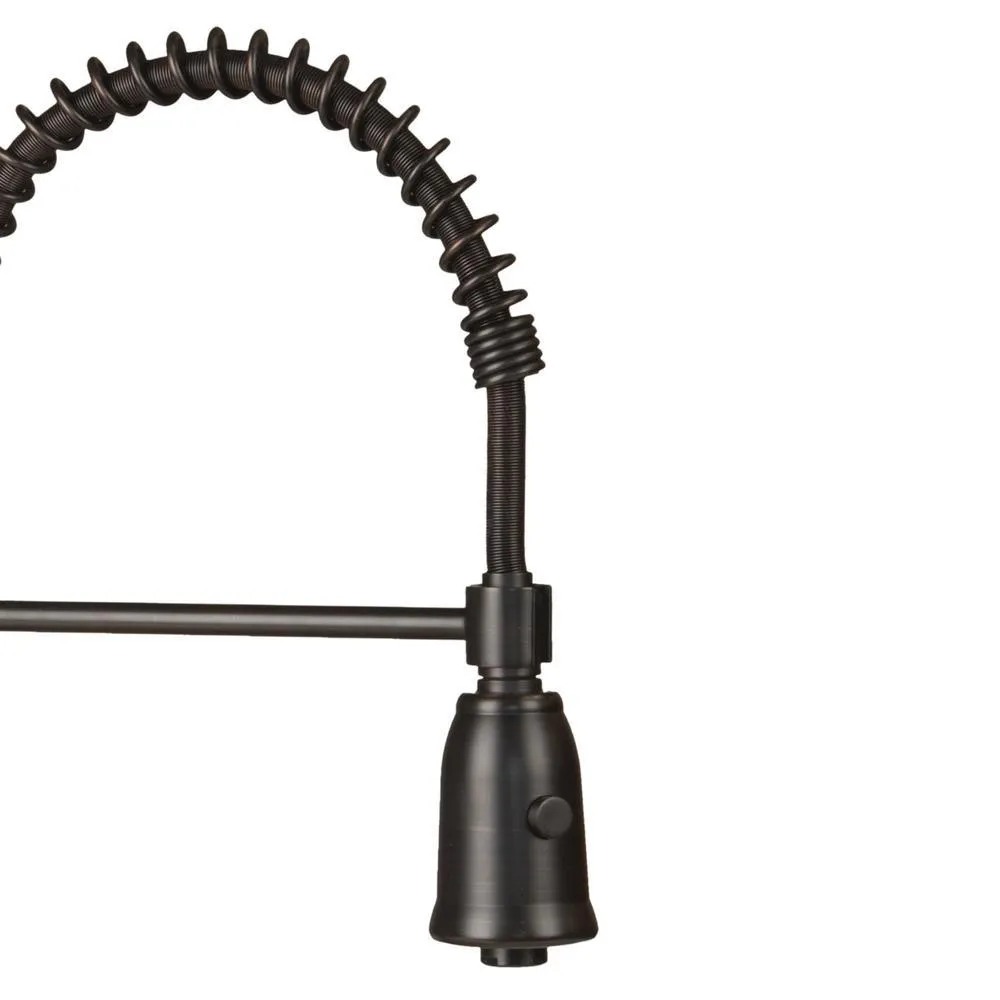 Premier Copper Products All-in-One Copper 42 in. Triple Bowl Kitchen Farmhouse Apron Front Sink with Spring Faucet in Oil Rubbed Bronze, photo 4 of 12