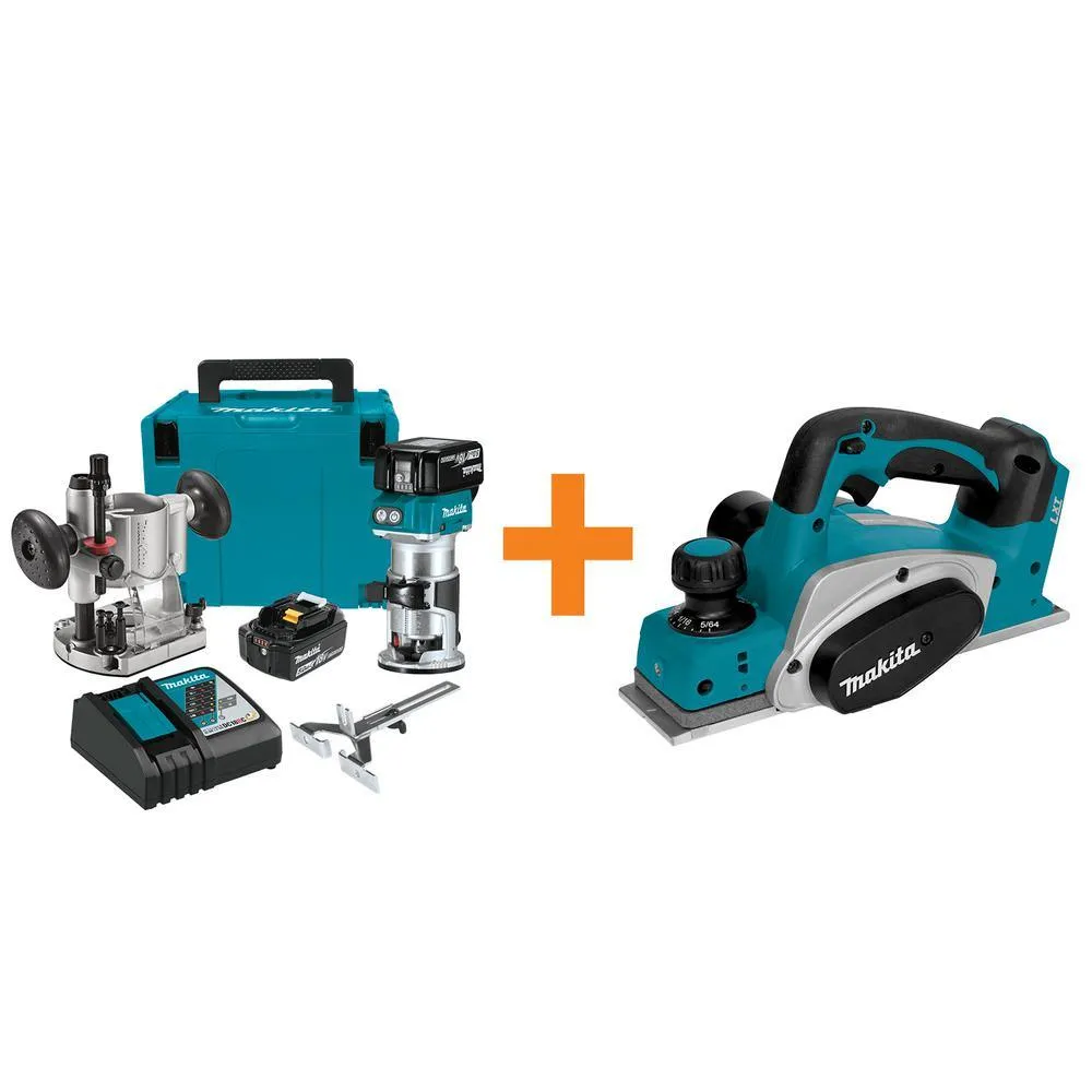 18-Volt LXT Brushless Cordless Compact Router Kit/Bonus 18-Volt LXT Cordless 3-1/4 in. Cordless Planer (Tool-Only), photo 14 of 14