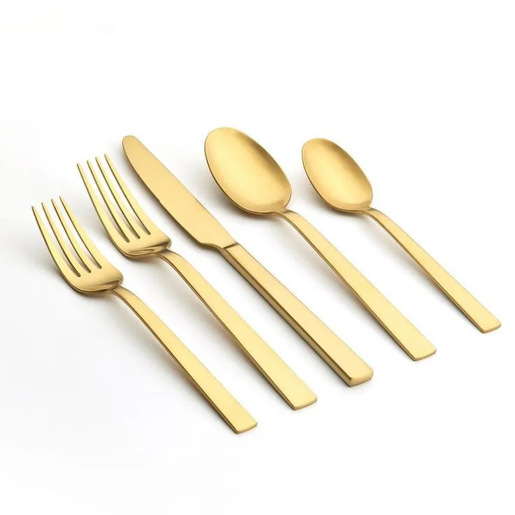 Emma 20-Piece Copper 18/0 Stainless Steel Flatware Set (Service for 4), photo 3 of 6
