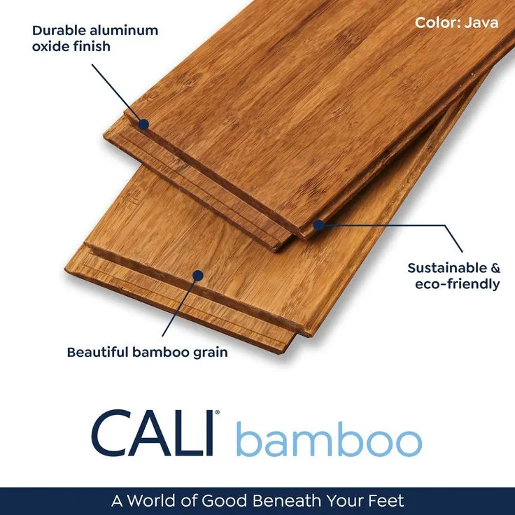 CALI (Sample) Fossilized Java Bamboo Smooth/Traditional Waterproof Hardwood Flooring, photo 2 of 12
