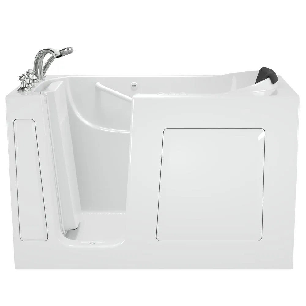 American Standard Gelcoat Premium Series 60 in. Left-Hand Walk-In Whirlpool and Air Bathtub in White, photo 4 of 22