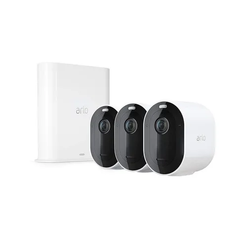 Pro 3 - 2K Wire-Free Security 3 Camera System - White