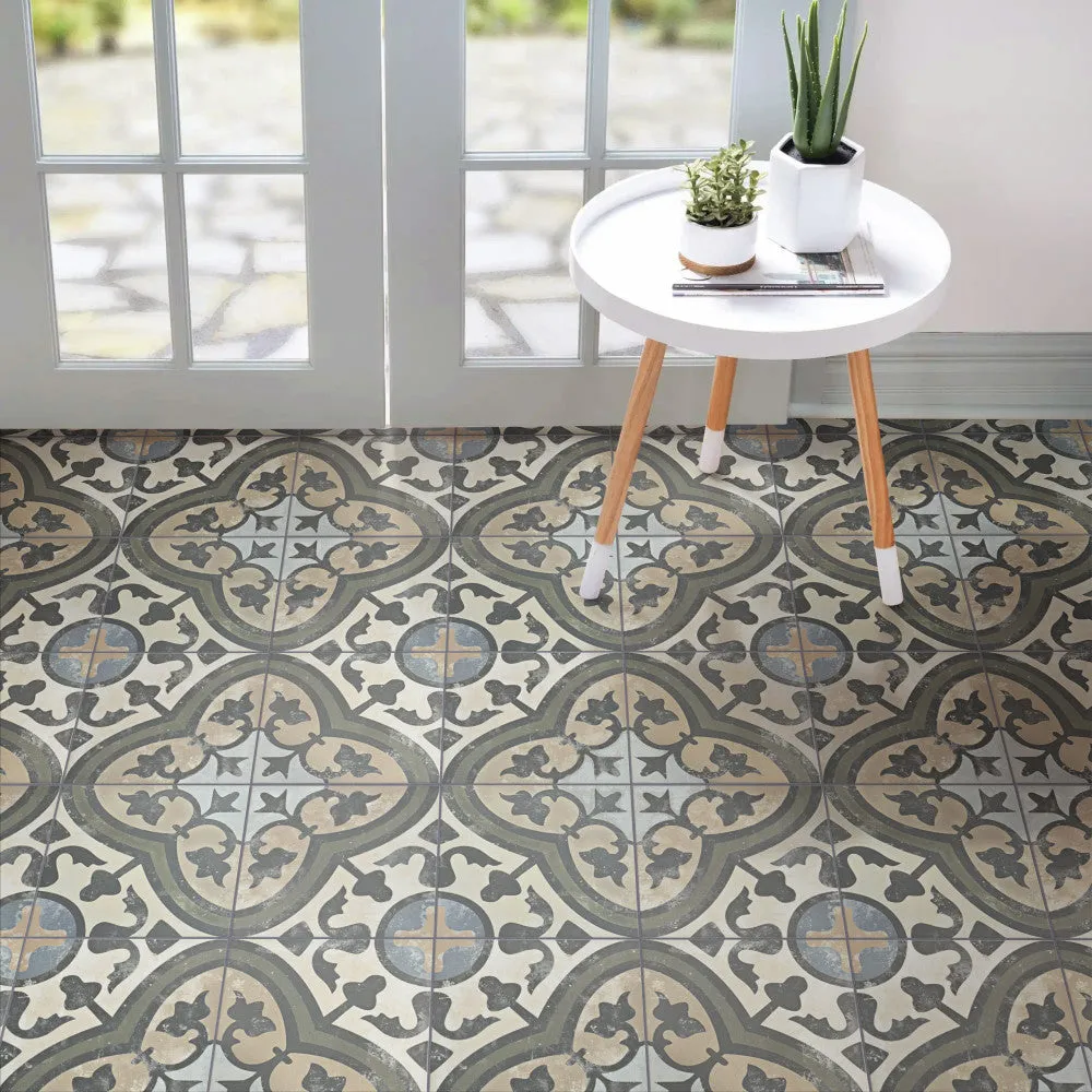 Merola Tile Arte Evoque Carthusian 9-3/4 in. x 9-3/4 in. Porcelain Floor and Wall Tile, photo 7 of 8