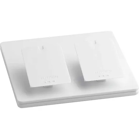 Caseta Dual Pedestal for Pico Remotes, White (L-PED2-WH)