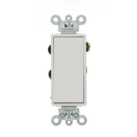 15 Amp Decora Residential Grade 4-Way Lighted Rocker Switch, White
