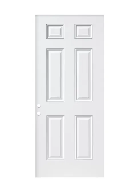 36 × 80 in Steel Universal Reversible Primed Slab Door Front Door Insulating Core
