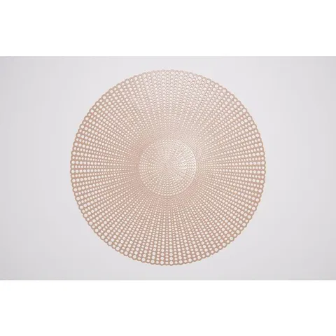 Brocade Tan 100% Eco Friendly Vinyl Placemat (Set of 4)