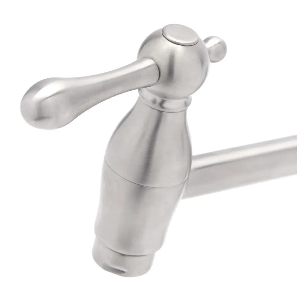 Glacier Bay Lyndhurst Wall Mounted Pot Filler in Brushed Nickel, photo 4 of 7