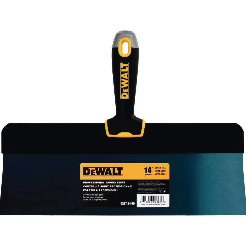 DEWALT 16 in. Blue Steel Big Back Taping Knife with Soft Grip Handle, photo 5 of 5