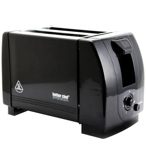 2-Slice Black 500-Watt Toaster
