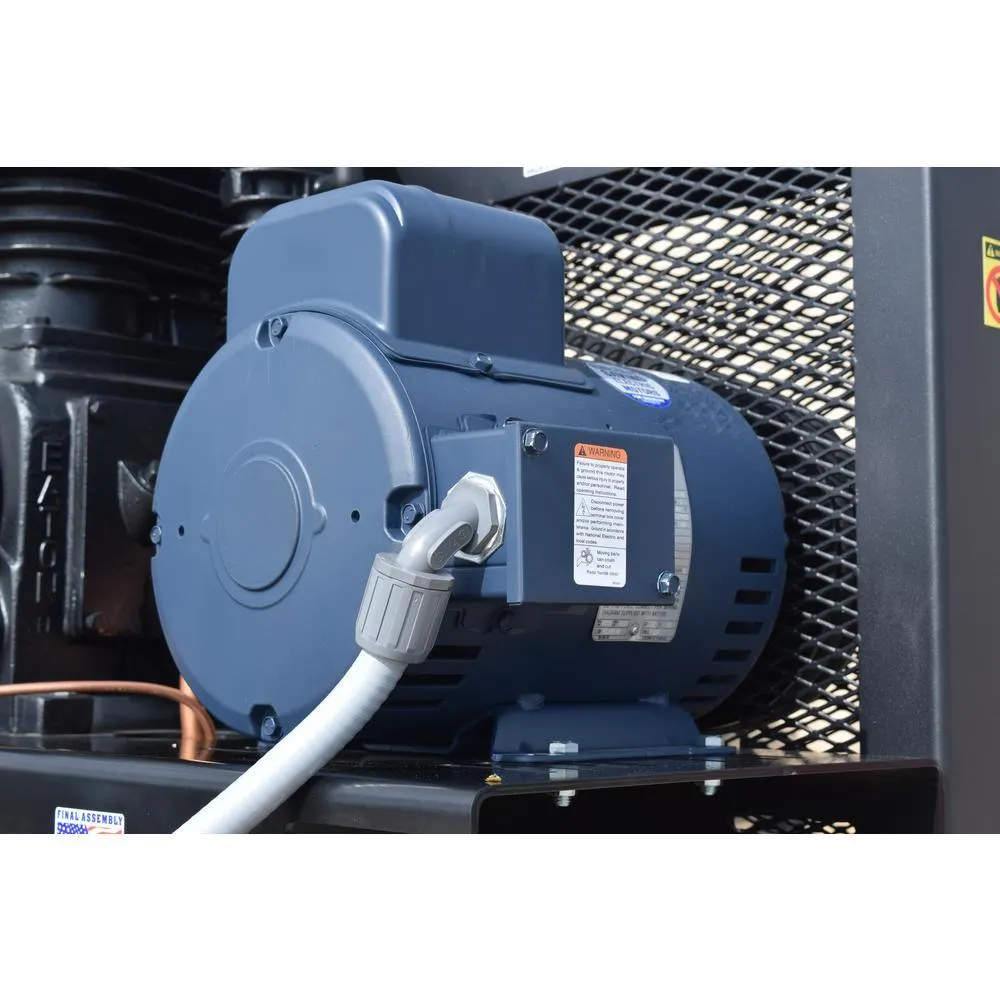 EMAX Industrial Series 80 Gal. 5 HP 1-Phase Electric Air Compressor with pressure lubricated pump, photo 6 of 11