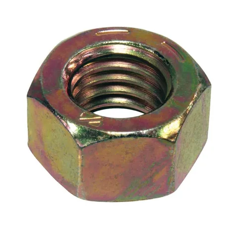 7/8 in. Zinc Dichromate Steel USS Hex Nut, 10-Pack