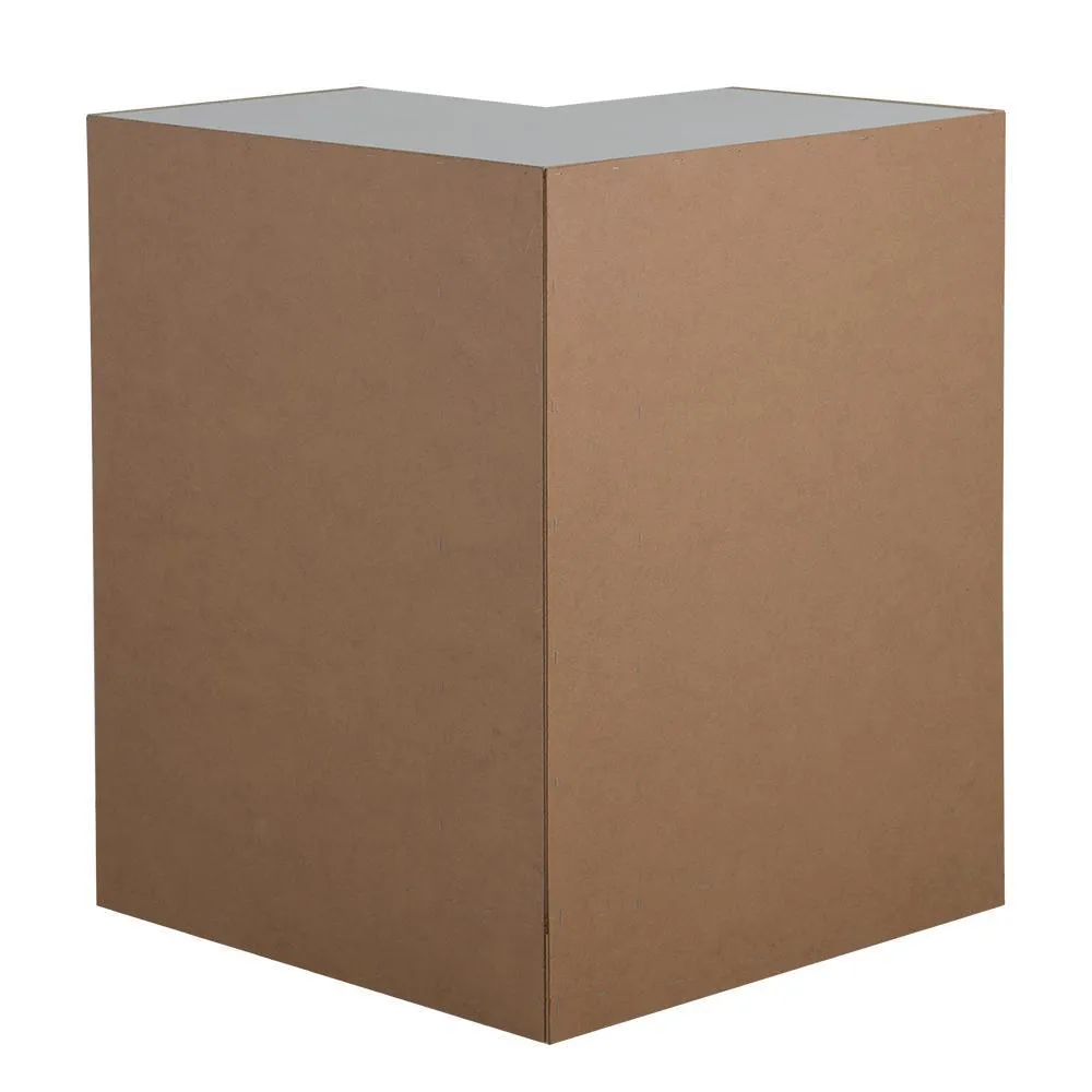 Benton Assembled 27.6 in. x 27.6 in. x 34.5 in. Lazy Susan Corner Base Cabinet in White, photo 6 of 11