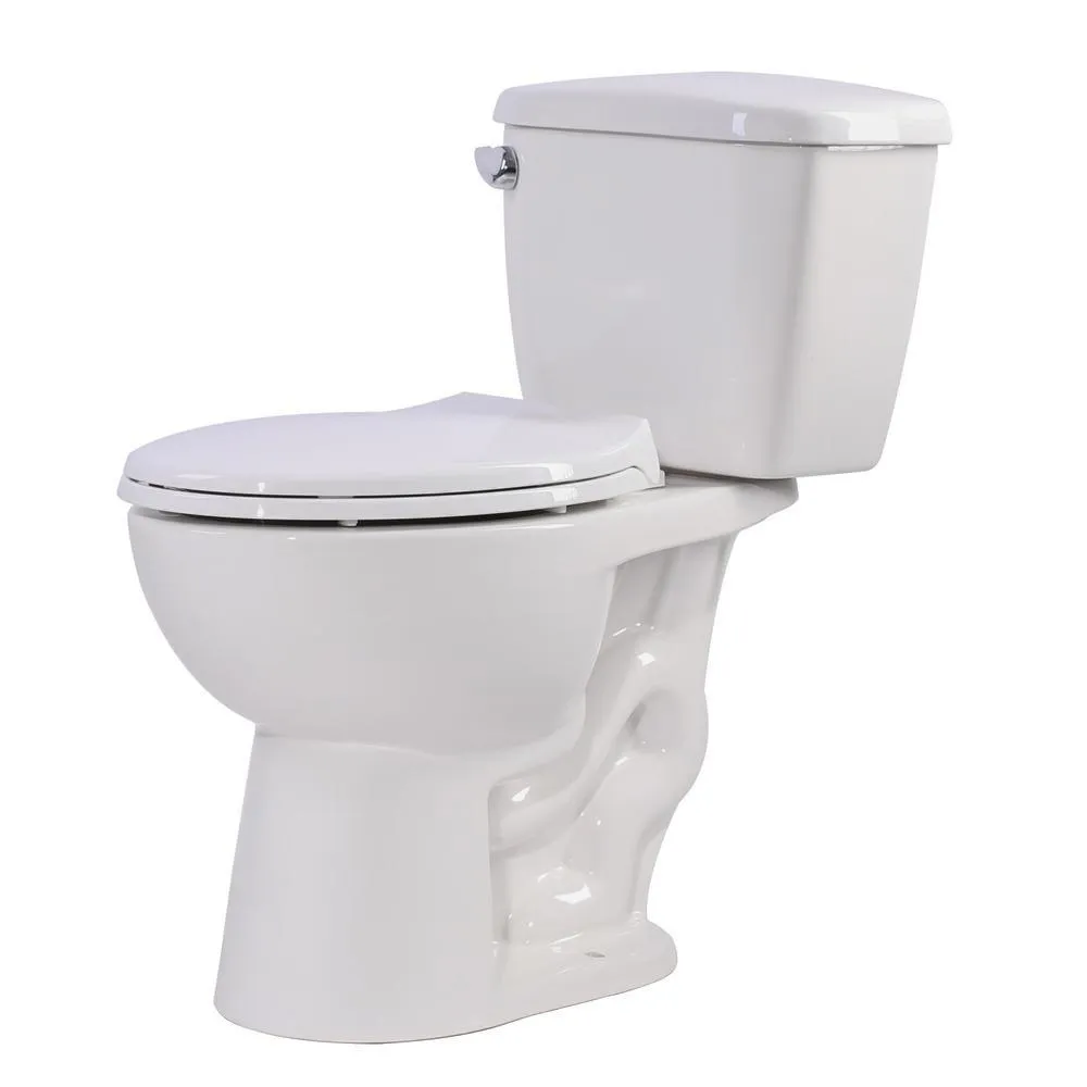Universal Tubs 52.8 in. Walk-In Whirlpool Bathtub in White with 1.28 GPF Single Flush Toilet, photo 6 of 8