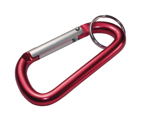 Aluminum Assorted Carabiner, 1 in. with Split Key Ring