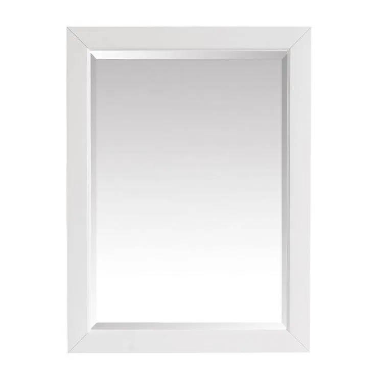 27.25 in. W x 32.00 in. H Framed Rectangular Beveled Edge Bathroom Vanity Mirror in Sea Green finish, photo 4 of 5