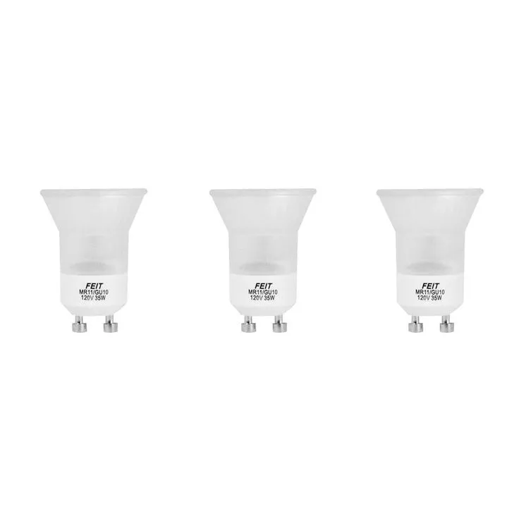 Feit Electric 35-Watt Equivalent MR11 GU10 Dimmable CEC Title 24 Compliant LED 90+ CRI Flood Light Bulb Bright White (3-Pack), photo 2 of 5