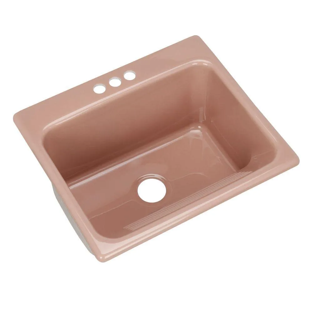 Kensington Drop-In Acrylic 25 in. 3-Hole Single Bowl Utility Sink in Ice Grey, photo 15 of 18