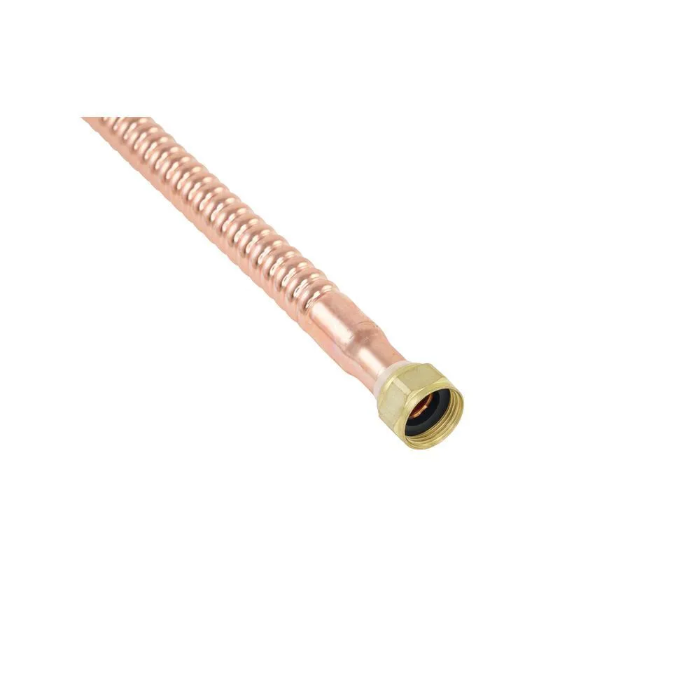 3/4 in. Sweat x 3/4 in. FIP x 12 in. Copper Water Heater Connector, photo 8 of 10