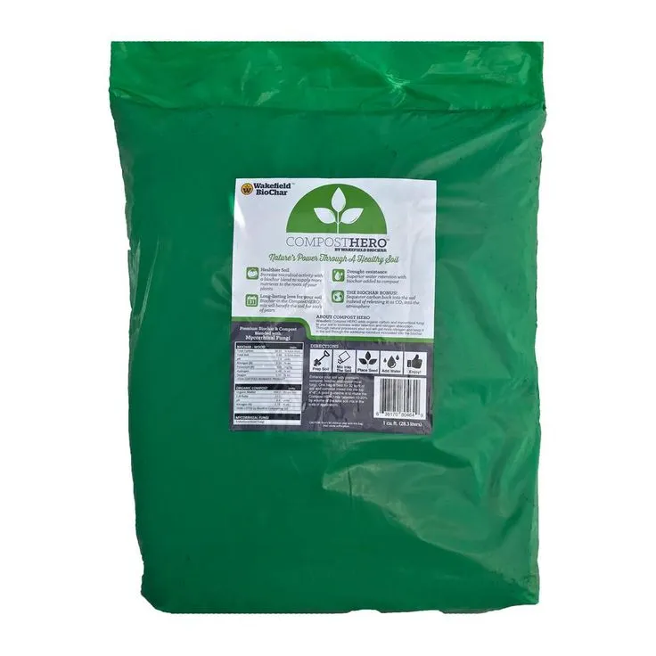 WAKEFIELD HERO Blend 1 cu. ft. Biochar Organic Garden Compost with Mycorrhizal Fungi, photo 3 of 3