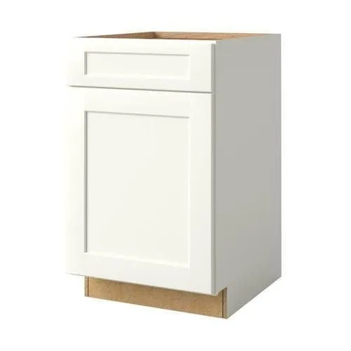 allen + roth Aveley 21-in W x 34.5-in H x 24-in D Linen Maple Door and Drawer Base Semi-Custom Cabinet, photo 4 of 4