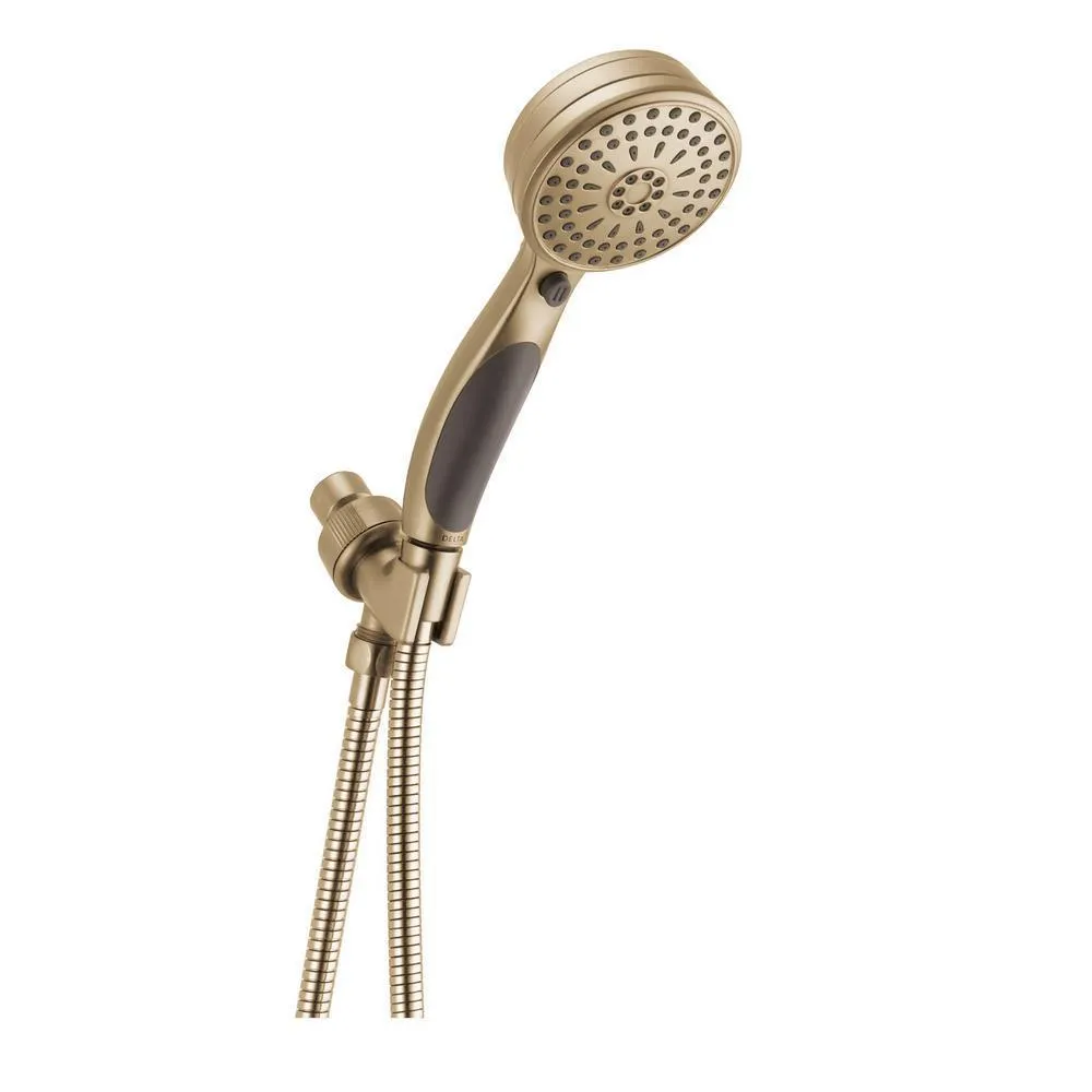 ActivTouch 9-Spray 3.6 in. Single Wall Mount Handheld Shower Head in Matte Black, photo 3 of 5