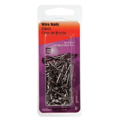 Bright Steel Wire Nails, 17 Ga x 7/8 in (2 oz)
