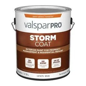 Pro Storm Coat Semi-Gloss White Exterior Paint