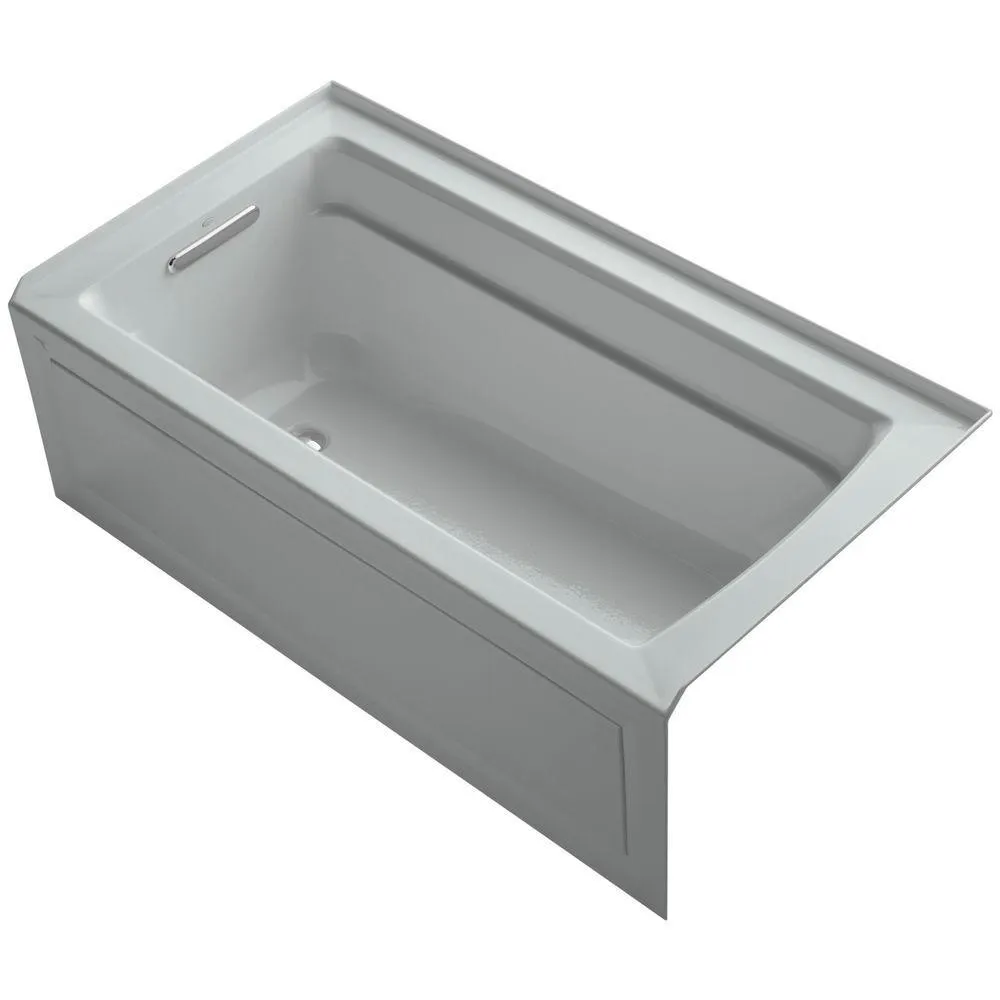 Archer 60 in. Right-Hand Drain Rectangular Alcove Bathtub in White, photo 11 of 18