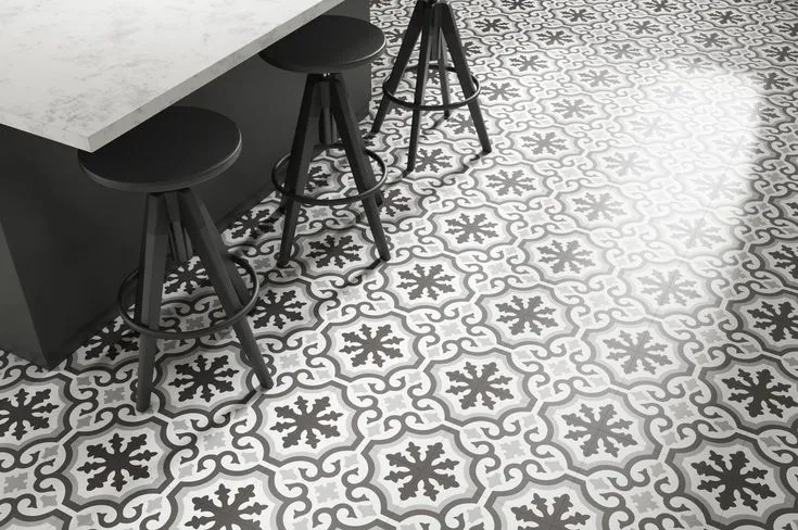 Style Selections Charlotte Deco 3-mil x 12-in W x 12-in L Water Resistant Peel and Stick Luxury Vinyl Tile Flooring, photo 7 of 8