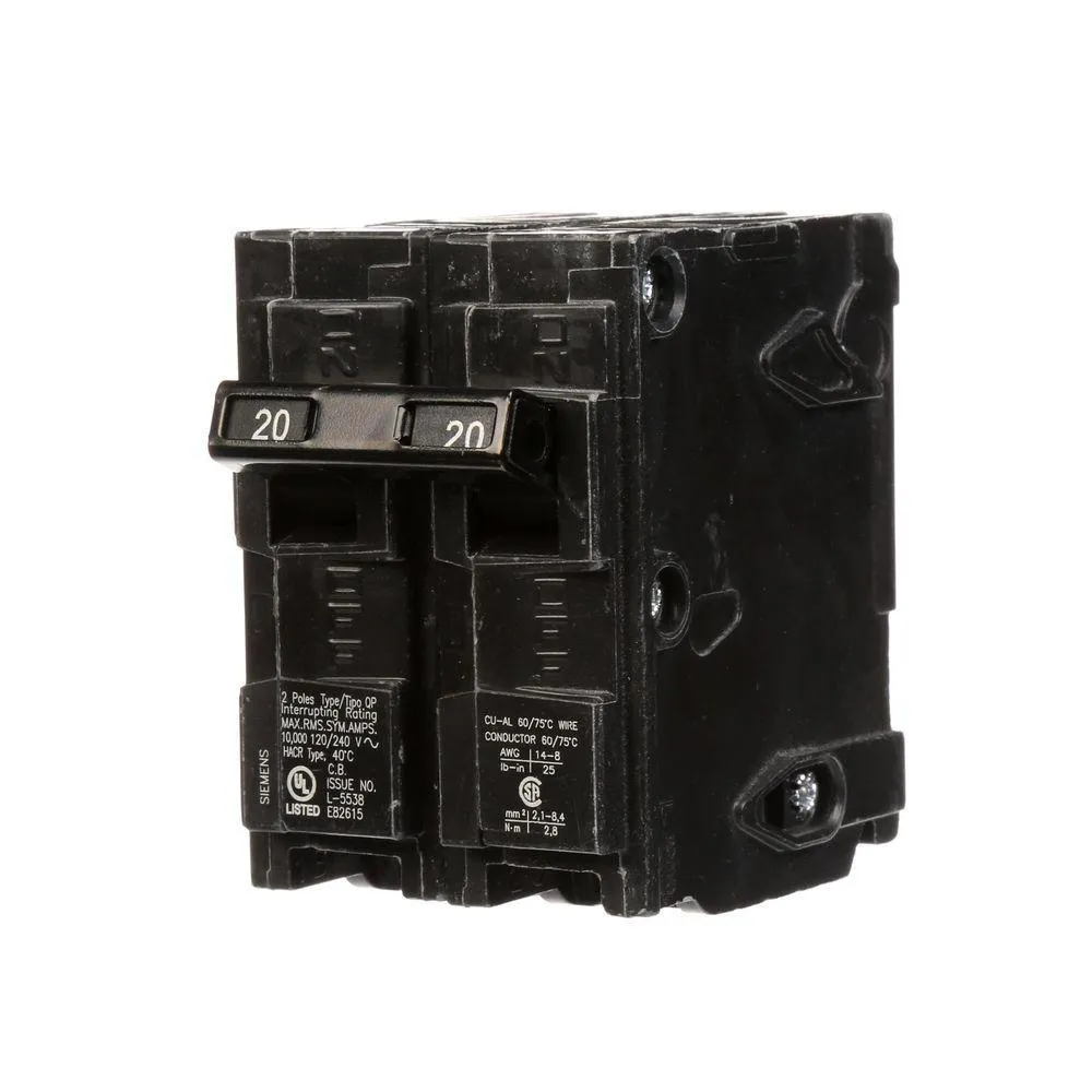 Siemens 30 Amp Double-Pole Type QP Circuit Breaker, photo 13 of 21