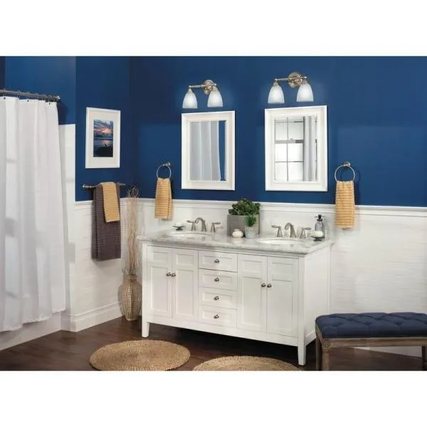 Brantford 18 in. Towel Bar in Brushed Nickel, photo 6 of 11