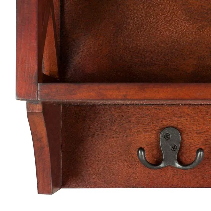 Safavieh Freya Hanging Storage Wall Rack (Cherry), photo 2 of 5