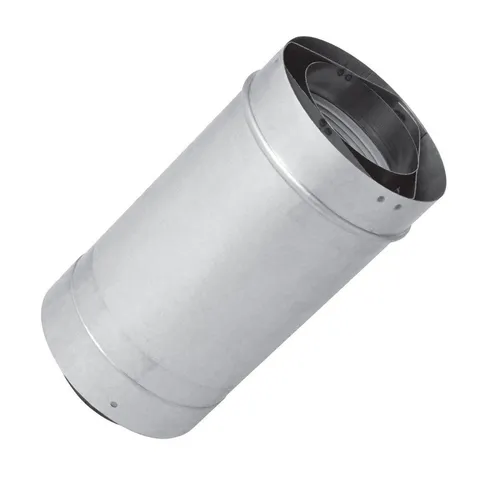 36 in. Vent Length 3 × 5 in Stainless Steel Concentric Venting for Indoor Tankless Gas Water Heaters