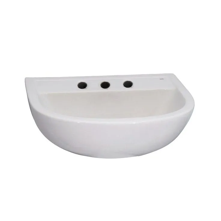 Barclay Products Compact 450 Wall-Hung Bathroom Sink in White, photo 4 of 6