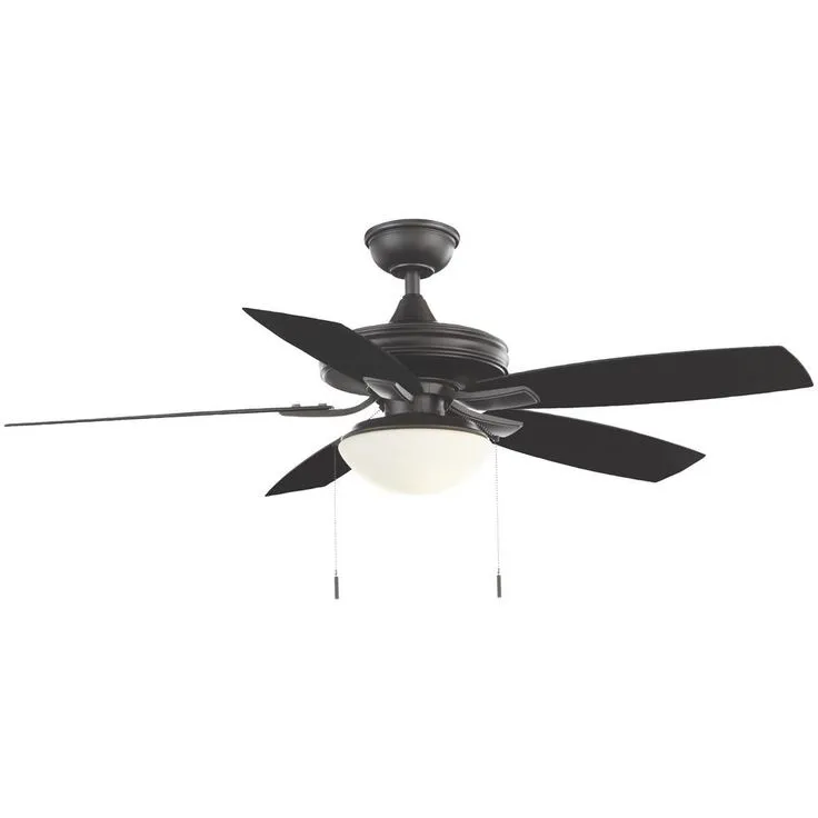 Gazebo III 52 in. Indoor/Outdoor Natural Iron Ceiling Fan with Light Kit, photo 2 of 6